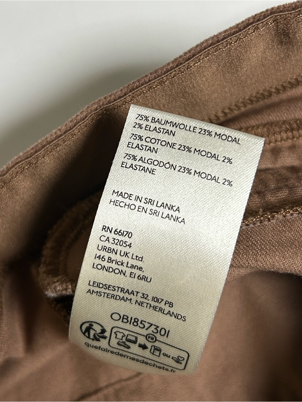 Anthropologie Pilcro Brown Pull-On Corduroy Wide Leg Retro Flare Pants - Picture 8 of 13